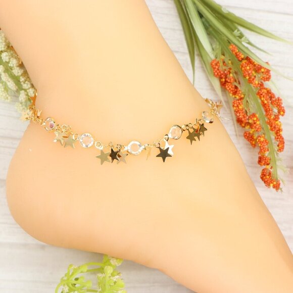"Handmade Anklet – Elegant & Delicate Jewelry for Women | UNVRC1325 - Picture 5 of 10